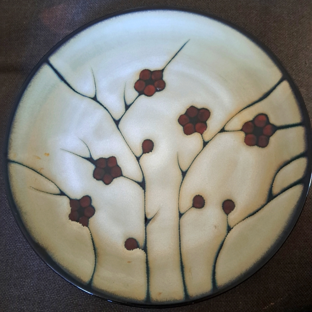 Home Desert Rose Pattern 11 inches. This Stonewear Plate is Oven safe!!